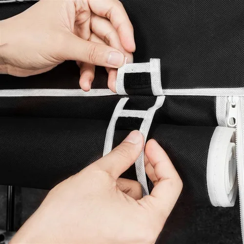 Miniatura 8 de BIVVI Organizadores portátiles de armario de 64 pulgadas y almacenamiento para colgar ropa, armario de tela no tejida, estante de almacenamiento