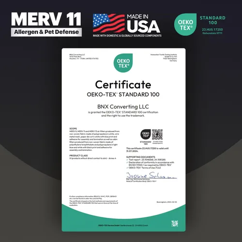 Miniatura 6 de BNX TruFilter - Filtro de aire MERV 11 de 10 x 10 x 1 pulgadas (paquete de 4) – Fabricado en Estados Unidos – Defensa contra Alérgenos Filtros
