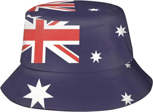 Miniatura 25 de KiuLoam Sombreros de pescador unisex con bandera, sombreros de pescador plegables para exteriores, verano, viajes, senderismo, playa, gorras