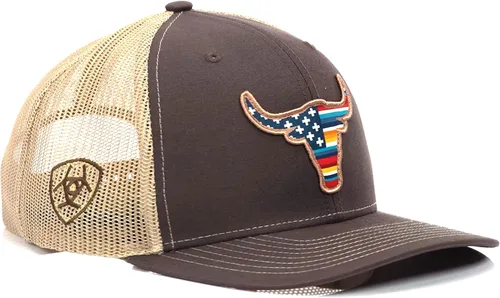 Miniatura 2 de ARIAT Longhorn - Gorra de béisbol gris para hombre