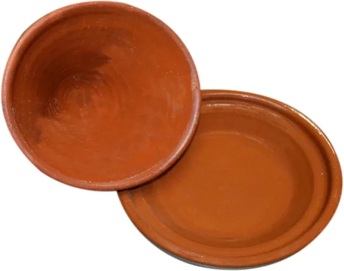 Miniatura 2 de Tagine marroquí de cocina sin plomo esmaltado XL de 13 pulgadas de diámetro auténtica comida