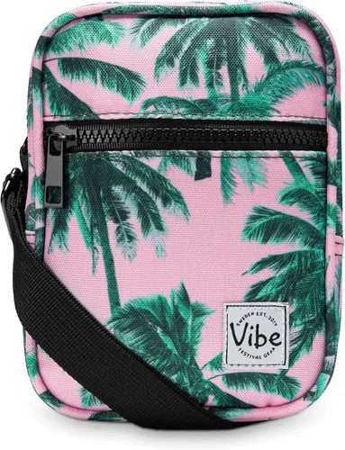 Vibe Festival Gear Bolso bandolera pequeño para mujeres y hombres, multiuso 5 en 1 de (rPET), bolsa de cinturón de poliéster reciclado, mochila
