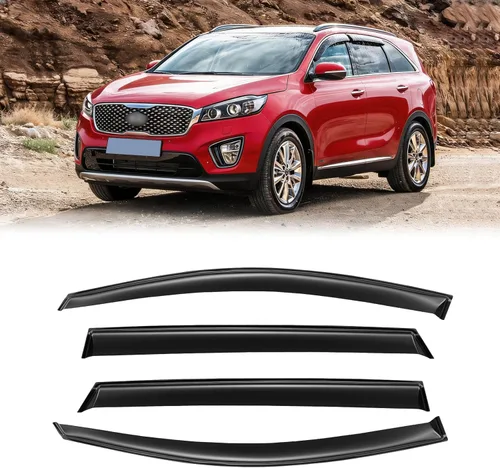 Miniatura 129 de Visera de ventana para Honda Civic 2022-2025, protectores de lluvia de canal exterior, escudos, deflector de ventilación, sombra, viento, humo