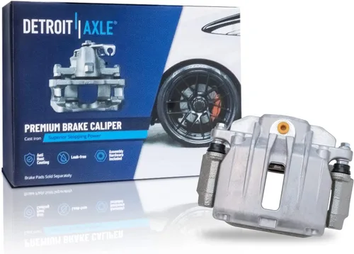 Miniatura 3 de Detroit Axle – Pinza de freno del lado del pasajero trasero + pastillas de freno de reemplazo para Silverado Sierra 1500 Tahoe Yukon Astro Deville