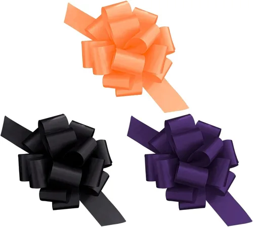 Miniatura 18 de PMU Lazos de cuerda para tirar – Lazos de regalo para bodas, cumpleaños y aniversarios – Lazos de cinta para flores y decoración de cestas – Lazo
