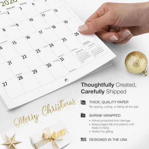 Miniatura 4 de RED EMBER Untamed & Beautiful Beaches - Calendario de pared 2026 de 12 meses 12 x 24 pulgadas abierto Papel grueso y resistente Regalo