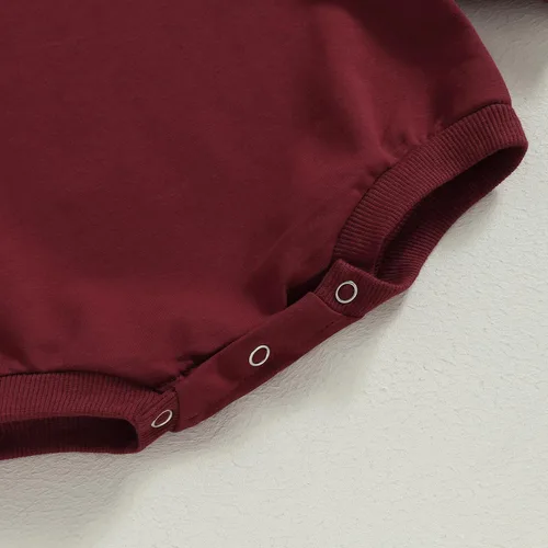 Miniatura 7 de Sudadera para bebé niño y niña, color liso, cuello redondo, suéter de manga larga de gran tamaño, con bolsillo