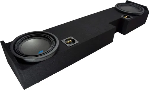 American Sound Connection Compatible con Ford F250 F350 Super Cab Alpine S-W10D2 Tipo S 2001-2014 Subwoofers de audio para coche, doble caja de 10