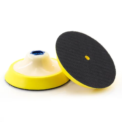 Miniatura 4 de Almohadilla de respaldo giratoria de gancho y bucle de 4 pulgadas con rosca de 5/8 "-11 para lijado/pulido almohadillas de amoladora angular
