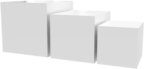 Miniatura 13 de Cajas de exhibición de 3 piezas de acrílico transparente para productos al por menor con parte inferior hueca sin tapa, contenedores de 4 pulgadas