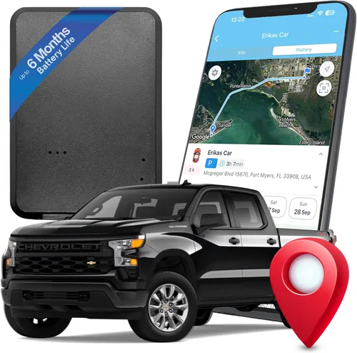 Rastreador GPS para vehículos – Batería de hasta 6 meses – Rastreador GPS en tiempo real – Dispositivo de seguimiento magnético oculto para coches,