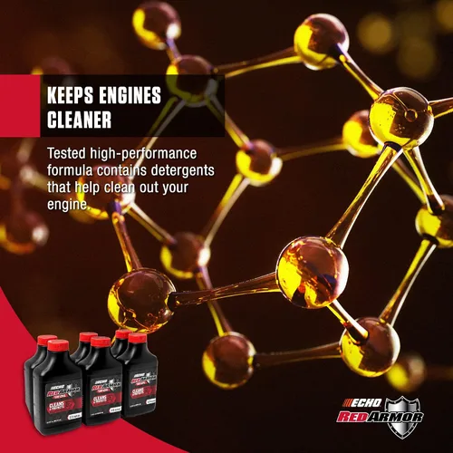 Miniatura 3 de 6550025 Mezcla de aceite Red Armor de 2 ciclos de 2 tiempos de alto rendimiento, semisintéticos, limpia y protege contra la acumulación de carbono