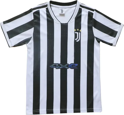 Miniatura 4 de LeenBD Camiseta y pantalones cortos de fútbol New Juve #7 Ronaldo 2021/2022 para niños, tallas juveniles