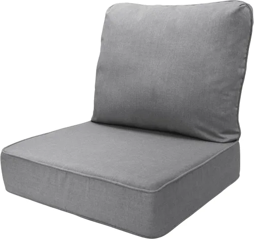 Miniatura 9 de Honeycomb - Asiento profundo para exteriores, 24 pulgadas de ancho x 23 pulgadas de profundidad, cojín para silla de exterior, azul Solarvie