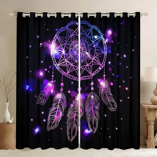 Miniatura 18 de Cortinas de ventana con bandera estadounidense, cortinas de fútbol para niños, 42 pulgadas de ancho x 84 pulgadas de largo, tratamientos de ventana