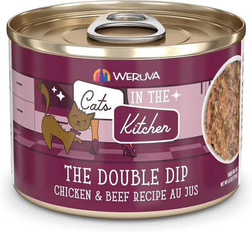 Miniatura 34 de Weruva Cats in The Kitchen, Kitty Gone Wild with Wild Salmon Au Jus - Alimento para gatos, lata de 6 onzas (paquete de 24)