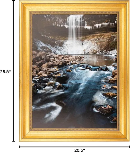 Miniatura 9 de ArtToFrames Marco de fotos dorado de 18 x 24 pulgadas, este marco de póster de madera personalizado de 1.50 pulgadas es dorado antiguo, viene