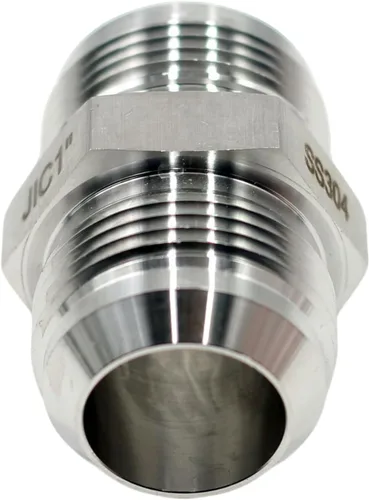 Miniatura 4 de HFS(R) 1" JIC Male x 1" JIC Male Flare Union Tube Pipe Fittings Straight Stainless Steel 304