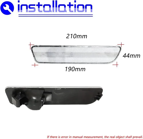 Miniatura 3 de JDMTECH para Ford Mustang 2005 2006 2007 2008 2009 Lente transparente Carcasas de luz de marcador lateral trasero