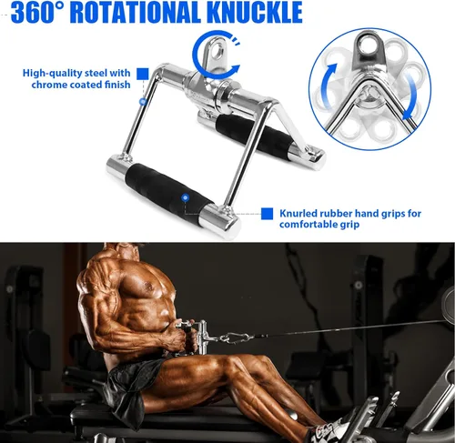 Miniatura 3 de POWER GUIDANCE Cable Machine Attachment, LAT Pulldown Attachments, Cable Attachments for Gym, Home Gym Accessories