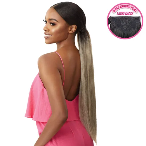 Miniatura 2 de Outre Cola de caballo Pretty Quick Sleek Straight 24" (1-Jet Black)