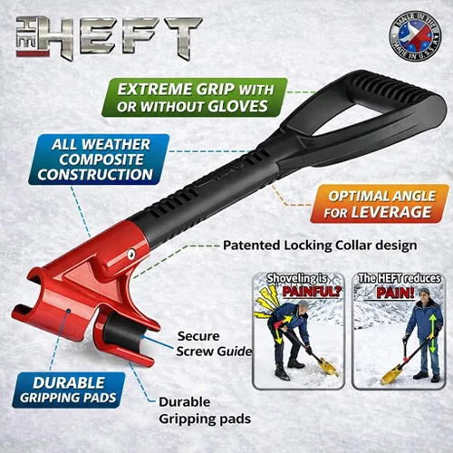 Miniatura 2 de The HEFT Mango protector de espalda secundario para palas de nieve y herramientas de jardín como se ve en Dragon's Den (Canada Shark Tank)