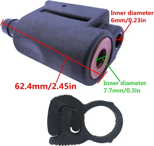 Miniatura 3 de SouthMarine Boat Egnine 22-13563Q7 13563A7 13563T7 18-8091 Conector de desconexión rápida de línea de combustible para motor fueraborda Mercury