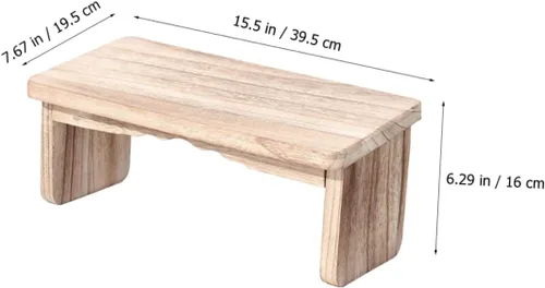 Miniatura 6 de Banco de meditación Taburete de yoga Taburete de madera para meditación Decoración Zen portátil