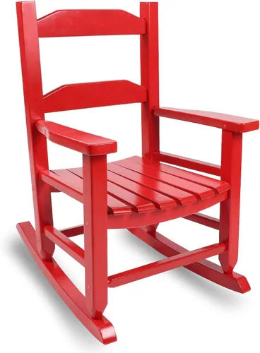 Miniatura 17 de Mecedora de madera para niños, cómoda mecedora reclinable para niños de 3 a 6 años, silla de descanso para bebés y niños, sala
