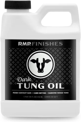 Miniatura 8 de RMP Finishes Dark Tung Oil para acabado de madera, tablas de cortar, muebles de exterior, bloques de carnicero, pisos de madera, grado alimenticio