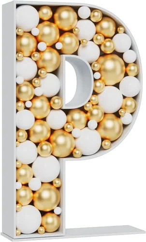 Miniatura 13 de 3 pies de alto Letras enormes con marco para mosaicos de globos, letras iluminadas con marco, tabla de espuma troquelada precortada, letras L