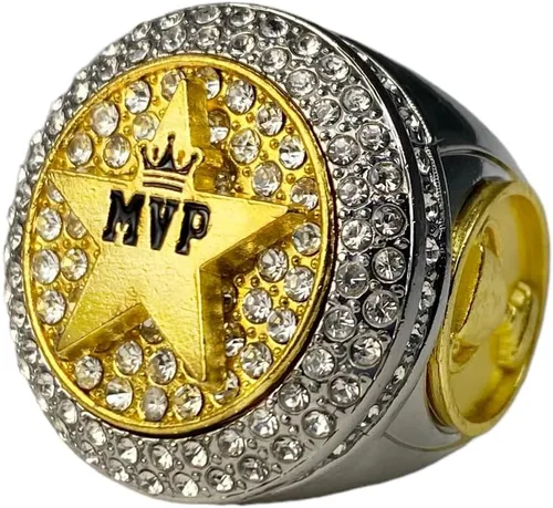 Legacy Rings MVP Championship Trophy Ring Award Gift para el jugador más valioso del torneo o campeón de la liga
