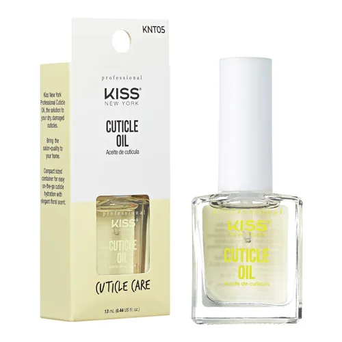 KISS NEW YORK Aceite para uñas y cutículas, infundido con aceites naturales, cuidado de cutículas para cutículas secas y dañadas, fabricado en Corea