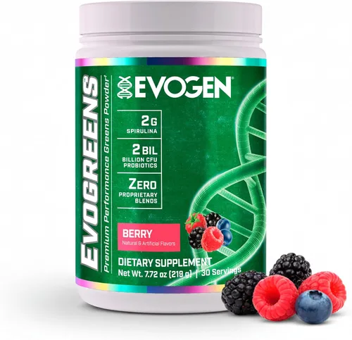 Evogen Evogreens - Polvo Super Greens | Promueve la recuperación, el bienestar y la salud inmunológica | Superalimento en polvo con espirulina,