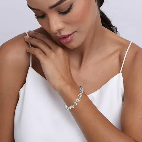 Miniatura 2 de Charmsy - Pulsera bolo ajustable de plata de ley 925 para mujeres adolescentes