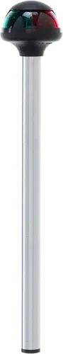 Miniatura 2 de attwood 5092-10-7 Pulsar - Luz de poste marino bicolor de 10 pulgadas para barco con base de montaje de 2 pines, plata, talla única