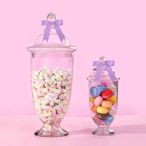 Miniatura 7 de Meseey 50 lazos de satén de 3 pulgadas, color morado uva, preatados, para bolsas de golosinas, cesta de envoltura de regalo, boda, baby shower