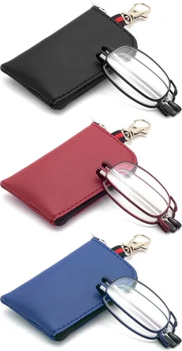 Miniatura 8 de Folding Reading Glasses, Key Chain Bag Readers Compact Easy Carry Readers Glasses