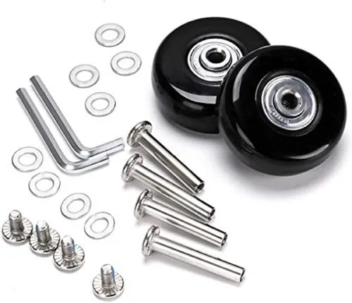 Miniatura 11 de F-BER Kit de reemplazo de ruedas de equipaje para maleta, ruedas OD40-2.520 in, ABEC 608zz, juego de 2