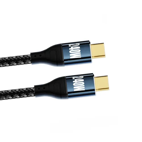 Miniatura 13 de Cable USB-C de 240 W tipo C 480 Mbps 48 V 5 A de perfil bajo en ángulo de 90 grados compatible con USB 2.0 100 W de carga para portátil, tableta