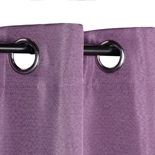 Miniatura 13 de Superior Juego de 2 cortinas opacas con textura de lino, par de paneles con aislamiento térmico con cabecera superior con ojales, cortinas clásicas