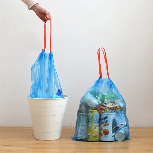 Miniatura 4 de Fiaze - Bolsas de basura de 2.5 galones, bolsa de basura con cordón azul, 220