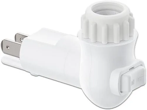 Miniatura 6 de Módulo de luz nocturna enchufable, enchufe de luz de pared con interruptor de encendido/apagado, enchufe de base E12 para luz nocturna de sal