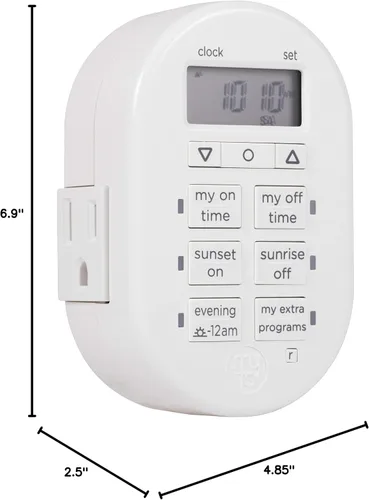 Miniatura 8 de myTouchSmart Simple Set Temporizador digital de 7 días, 2 temporizador de toma de tierra, temporizador de salida interior de salida del sol-puesta