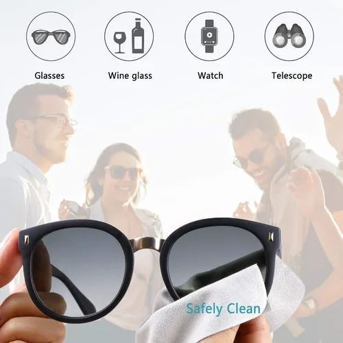 Miniatura 5 de LifeArt Funda rígida para gafas, funda portátil para gafas de sol, funda de piel sintética de moda, ligera