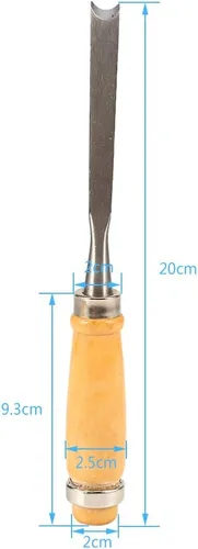Miniatura 5 de Juego de herramientas de cincel de madera, 12 piezas de cinceles de carpintería, herramientas de tallado de madera, herramientas de torno