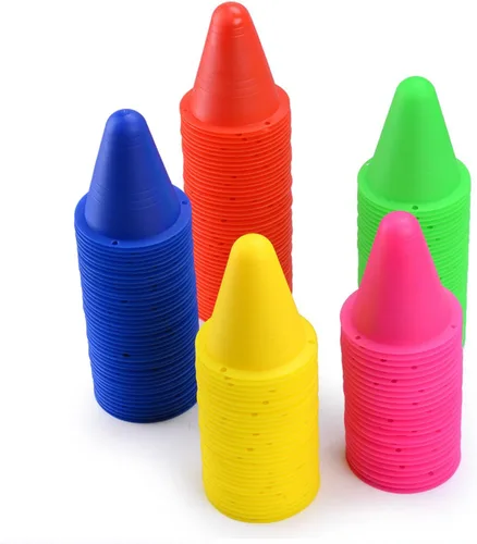 Miniatura 5 de Paquete de 30 conos deportivos, marcadores de campo de agilidad de plástico suave para fútbol, baloncesto, fútbol, patinaje en interiores