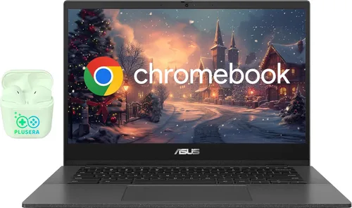 ASUS Laptop Chromebook FHD LED de 14 pulgadas, procesador MediaTek Kompanio 520 de 8 núcleos, Chrome OS, Wi-Fi 6, obturador de privacidad de cámara,