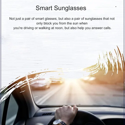 Miniatura 4 de Estéreo Cancelación de Ruido Gafas de sol inteligentes con auriculares para Ciclismo Correr Conducción Pesca
