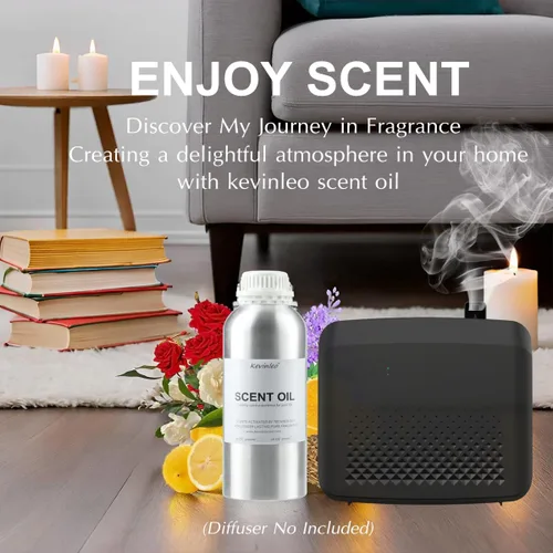 Miniatura 2 de Kevinleo Aceite aromático de café de 32 onzas líquidas, aromas naturales y veganos, aceite difusor para difusor de aroma de aromaterapia, 32 onzas